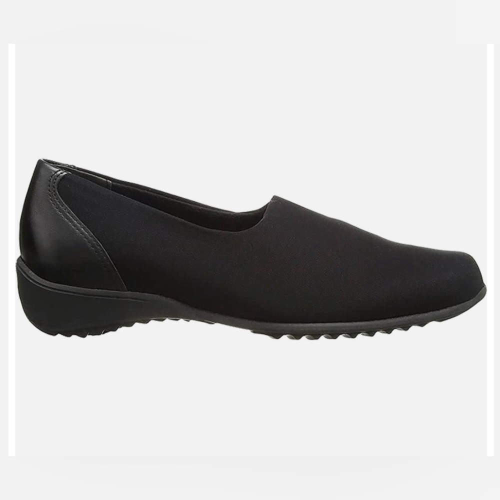 Munro Traveler Slip-On Womens Black Stretch Fabric Size 6.5